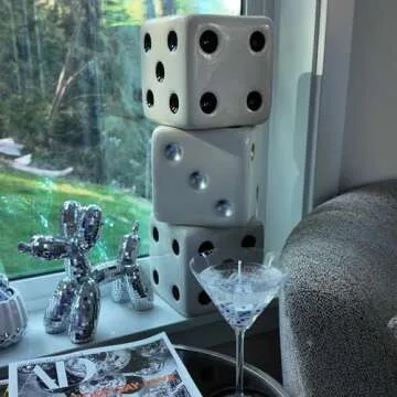 Reimagine Discovery Disco Dog, Maximalist Balloon Dog Statue for Dog Mom & Dog Dad, Aesthetic Disco Ball Decor, Preppy Apartment Home Decor, Cute Room Decor & Gifts for Dog Lovers