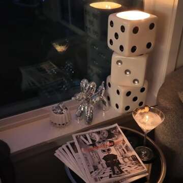 Reimagine Discovery Disco Dog, Maximalist Balloon Dog Statue for Dog Mom & Dog Dad, Aesthetic Disco Ball Decor, Preppy Apartment Home Decor, Cute Room Decor & Gifts for Dog Lovers