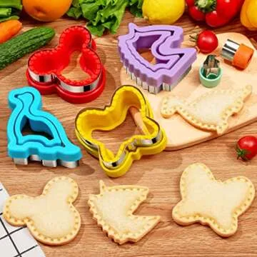 Tiblue 48Pcs Sandwich Cutter and Sealer Set for Kids