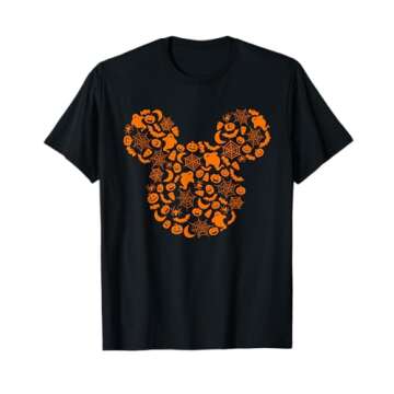 Disney Mickey Mouse Halloween Silhouette T-Shirt