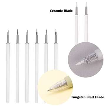 Fortunemee Craft Exacto Knife Craft Cutting Tool Paper Cutter Knife Pen Retractable Hobby Knife Blade Art Utility Precision Paper Cutting Carving Tool w/ Pocket Clip for DIY Drawing Scrapbooking Tools