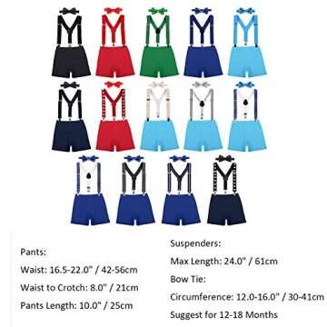 Stylish Baby Boys Cake Smash Outfit with Suspenders