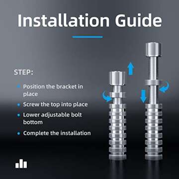GPU Support Bracket, 2.75-4.52Inch GPU Sag Bracket with Non-Slip Sheet, GPU Holder for Prevent Graphics Card Sag (Silver)