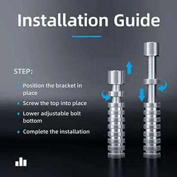 GPU Support Bracket, 2.75-4.52Inch GPU Sag Bracket with Non-Slip Sheet, GPU Holder for Prevent Graphics Card Sag (Silver)