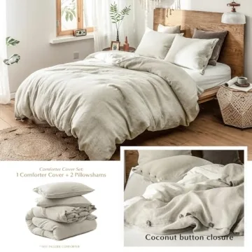 Luxurious Simple&Opulence Linen Duvet Cover Set - Stylish Comfort