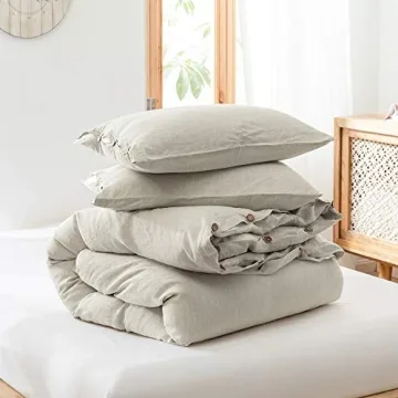 Luxurious Simple&Opulence Linen Duvet Cover Set - Stylish Comfort