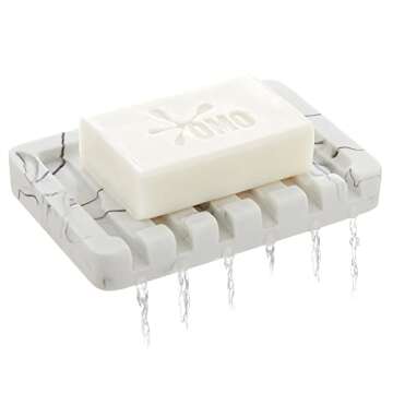 INIUNIK Self Draining Soap Dish - Stylish & Practical for Bath