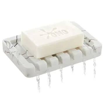 INIUNIK Self Draining Soap Dish - Stylish & Practical for Bath