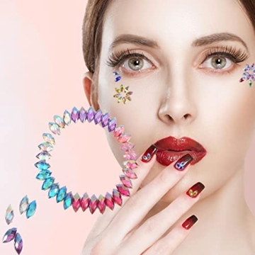 500pcs AB Acrylic Crystal Rhinestones for Decor DIY