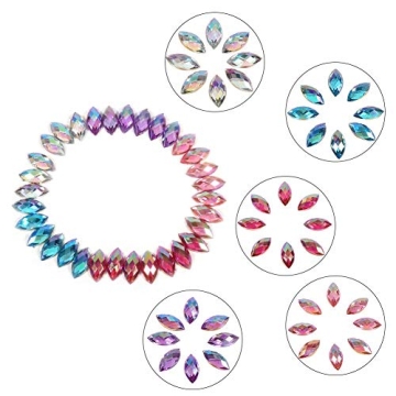 500pcs AB Acrylic Crystal Rhinestones for Decor DIY