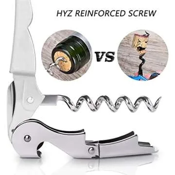 HYZ 2-Pack Waiter Corkscrew - Effortless Wine Opening