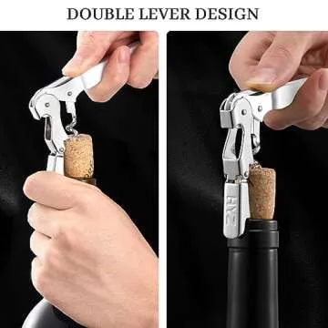 HYZ 2-Pack Waiter Corkscrew - Effortless Wine Opening