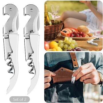 HYZ 2-Pack Waiter Corkscrew - Effortless Wine Opening