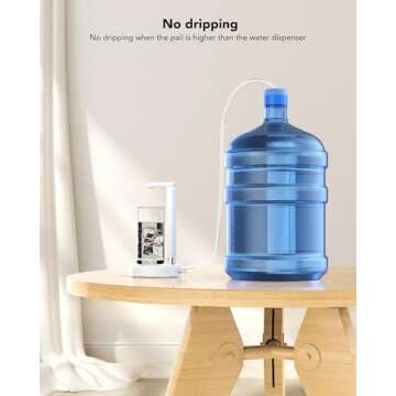 SPOVEN Adjustable 5 Gallon Water Dispenser Pump for Home