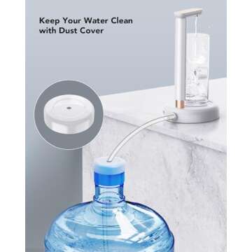 SPOVEN Adjustable 5 Gallon Water Dispenser Pump for Home