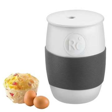 Professional Ceramic Egg Cooker for Microwave - Quick & Easy Breakfast Maker, Holds 4 Eggs, Ideal fo...