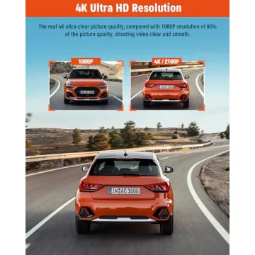 4K Full HD Triple Dash Camera for Cars