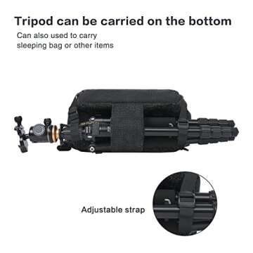 MOSISO Camera Bag Sling Backpack, DSLR/SLR/Mirrorless Photography Waterproof Camera Case Crossbody Shoulder Bag with Tripod Holder&Rain Cover&Shoulder Straps Compatible with Canon/Nikon/Sony, Black