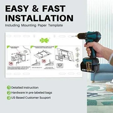 USX Mount Full Motion TV Wall Mount for 37-86 Inch TVs