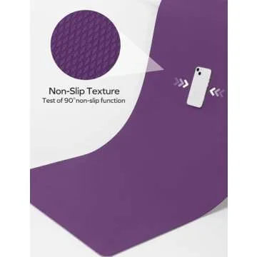 Ewedoos Eco Friendly Yoga Mat Thick TPE Yoga Mat Non Slip Yoga Mats Anti-tear Exercise Workout Mat for Women Men Kids Yoga, Pilates and Fitness