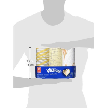 Kleenex Perfect Fit Facial Tissues 3 Count Elegant Design
