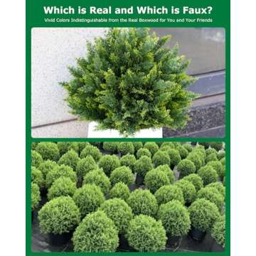 27.6" Cypress Topiary - UV Resistant Artificial Greenery