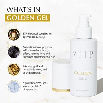 ZIIP 24-Carat Golden Conductive Gel with Peptides