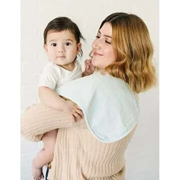 Buy Konssy 6 Pack Muslin Baby Burp Cloths - Soft and Absorbent