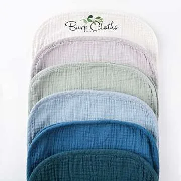 Buy Konssy 6 Pack Muslin Baby Burp Cloths - Soft and Absorbent
