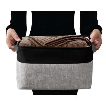 DECOMOMO Storage Bins - Sturdy Baskets for Any Room