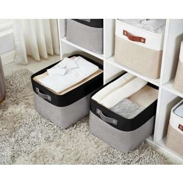 DECOMOMO Storage Bins - Sturdy Baskets for Any Room