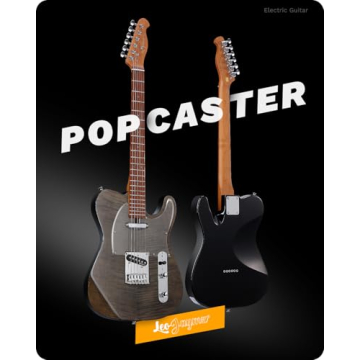 Leo Jaymz TL Electric Guitar - Stunning Flame Maple Top, Solid Build for Beginners & Intermediate Pl...