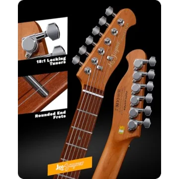 Leo Jaymz TL Electric Guitar - Flame Maple Top for Beginners
