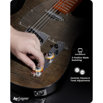 Leo Jaymz TL Electric Guitar - Flame Maple Top for Beginners