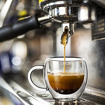 Double Wall Insulated Espresso Cups Set Microwave Safe