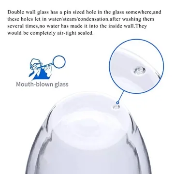 Double Wall Insulated Espresso Cups Set Microwave Safe