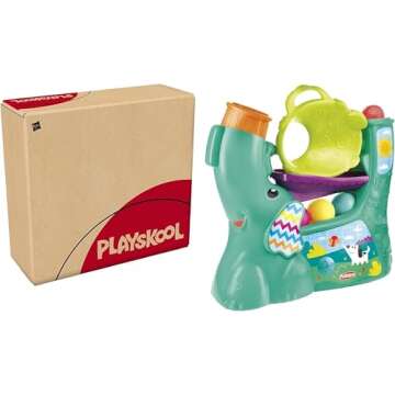 Playskool Chase 'N Go Ball Popper Toy - Engaging Fun for Active Toddlers with 4 Colorful Balls