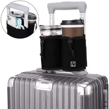 LCDJ Travel Cup Holder - Hands-Free Drink Caddy for Travelers