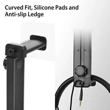 NEETTO HS906 Headphone Stand & Hanger - Adjustable, 2-in-1