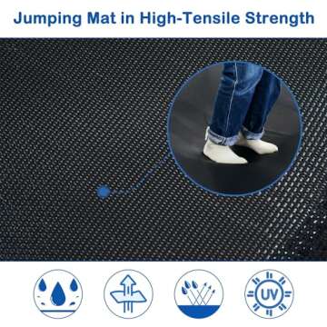 Merax 7FT Kids Trampoline with Slide and Enclosure Net