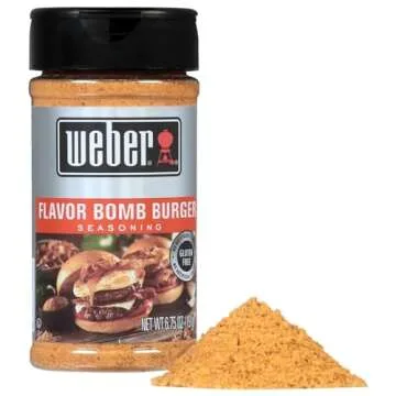 Weber Flavor Bomb Burger Seasoning - 6.75 Oz Shaker of Flavorful Goodness