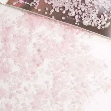 Anjiucc Rose Quartz Tumbled Chips for Crafts and Healing