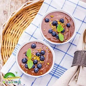 Greenbow Organic Bee Pollen - 100% USDA Certified Organic, Non-GMO, Halal, Kosher Certified, Pure & Natural Bee Pollen - Superfood Packed with Proteins, Vitamins & Minerals - Gluten Free – 16oz (453g)