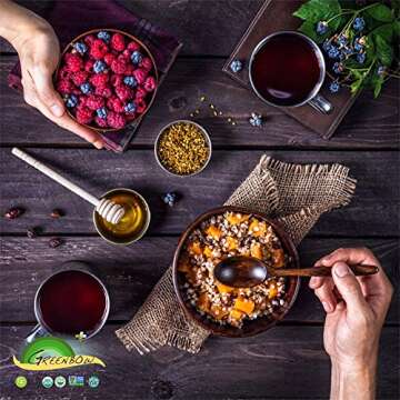 Greenbow Organic Bee Pollen - 100% USDA Certified Organic, Non-GMO, Halal, Kosher Certified, Pure & Natural Bee Pollen - Superfood Packed with Proteins, Vitamins & Minerals - Gluten Free – 16oz (453g)