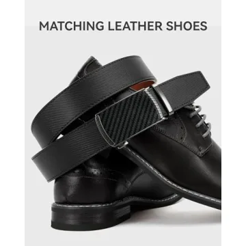 Customizable CHAOREN Mens Leather Ratchet Belt