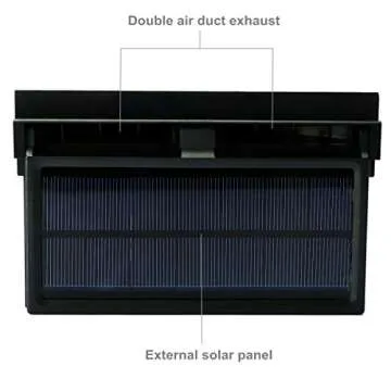 MASO Solar Car Exhaust Fan - Energy Saving Air Purifier