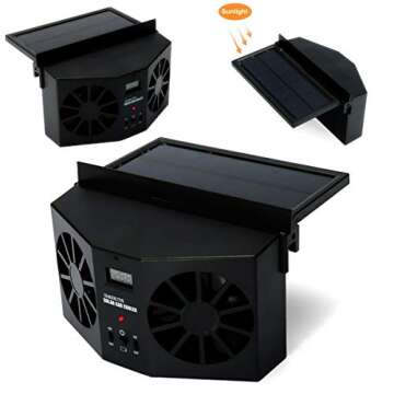 MASO Solar Car Exhaust Fan - Energy Saving Air Purifier