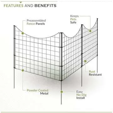 Zippity No Dig Fence for Dogs and Garden - Easy Install