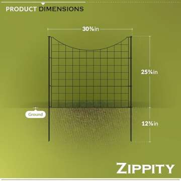 Zippity No Dig Fence for Dogs and Garden - Easy Install