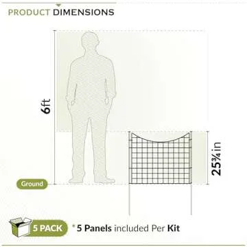 Zippity No Dig Fence for Dogs and Garden - Easy Install